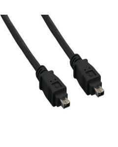 10ft IEEE 1394a FireWire 400 4-pin to 4-pin, Black