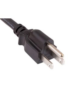 3ft 16 AWG Universal Power Cord Splitter Cable (NEMA 5-15P to IEC320 C13 x 2), Black