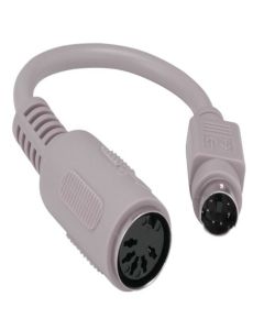 6" DIN5 Female to Mini-DIN6 Male AT to PS/2 Keyboard Adapter Cable