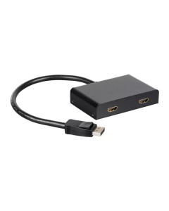 "2-Port DisplayPort 1.2 to HDMI MST Hub, Dual HDMI Display Adapter, 4K@60Hz Single or Dual 4K@30Hz Output, Multi-Stream Transport Splitter for Extended or Mirror Mode  "