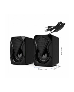 RGB Computer Speakers with USB and AUX Cord for PC and Laptop