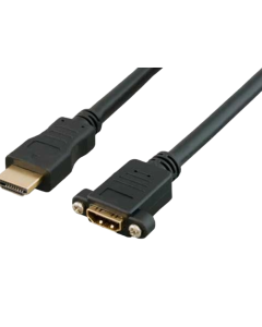 Sanoxy 1ft HDMI Panel-Mount Male to Female Extension Cable with Ethernet