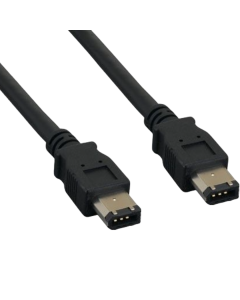 15ft IEEE 1394a FireWire 400 6-pin to 6-pin, Black