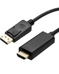 Display Port DP to HDMI Cable Adapter Converter Audio Video PC HDTV 1080P 60Hz (10FT) (10FT)