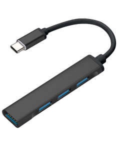 USB-C Type C to USB 3.0 4 Port Hub Splitter-Black