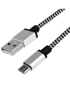 1M / 3FT Micro USB Fast Charger Data Sync Cable Cord (Silver)