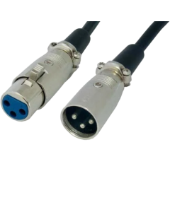 3ft XLR Male to XLR Female Extension Microphone Cable – Heavy-Duty, High-Quality Audio, 3-Pin Balanced Connector